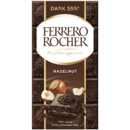 Ferrero Rocher тъмен шоколад с лешник 90 гр.